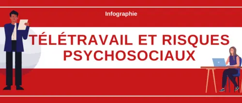 Télétravail et risques psychosociaux - infographie