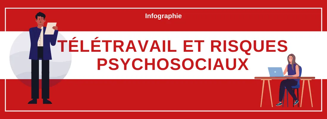 Télétravail et risques psychosociaux - infographie